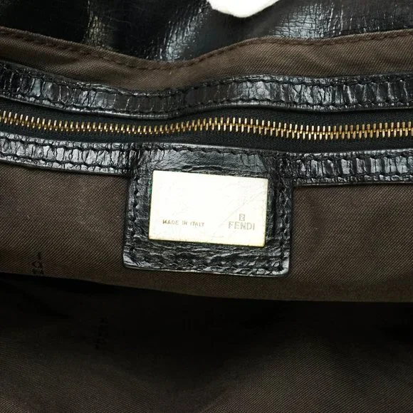 Auth Fendi Hand Bag Leather Black #25155F84 - Picture 8 of 13